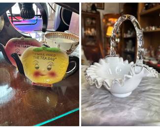 vintage Fenton and other vintage items