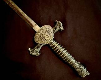 Antique Knights of Pythias Ceremonial Sword & Scabbard – 1882 / 1925