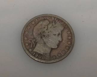1908-O Barber Half Dollar
