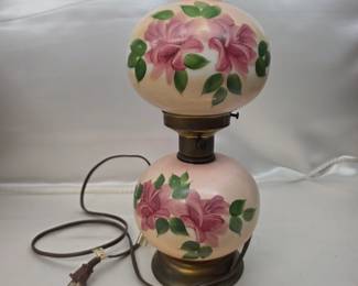 Vintage Hand-Painted "Gone with the Wind" Parlor Lamp