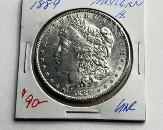1889 Morgan Silver Dollar – Uncirculated