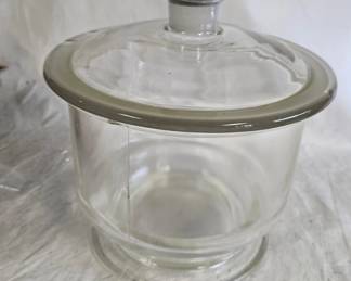 Large Antique Apothecary Jar with Lid