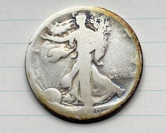 1920-D Walking Liberty Silver Half Dollar