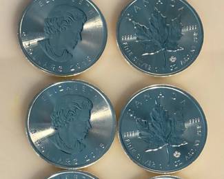 8 2018 Canada $5 Silver Maple Leafs