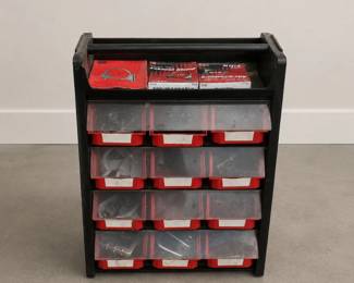 Bolt Bin Organizer Full of Nuts & Bolts