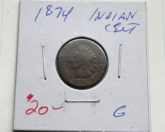 1874 Indian Head Cent – Key Date