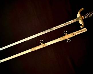 Antique 1890–1912 Patriarchs Militant IOOF Sword & Scabbard