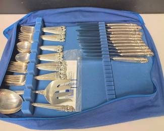 Royal Danish Sterling Silver Flatware – 44 Pieces