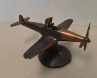WWII-Era P-51 Mustang Airplane Table Lighter