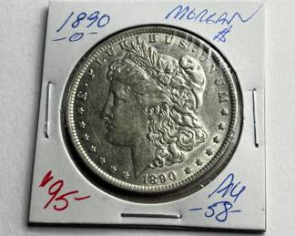 1890-O Morgan Silver Dollar