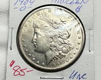 1904-O Morgan Silver Dollar