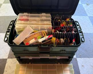 Plano Guide Series 4-Drawer Tackle Box Packed with Massive Collection of Premium Fishing Lures – White Cloud