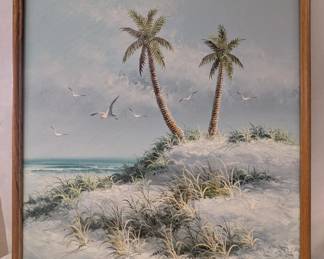 Original Seascape Oil Painting – Signed Gordon
