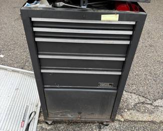 Master Mechanic Rolling Tool Cabinet Packed with Large Assortment of Mechanic and Hand Tools