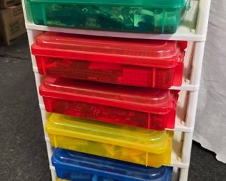 Large LEGO Collection with Storage Drawers