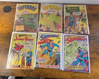 6 Comic Books 1955–1960 – Superboy, Action Comics & Superman