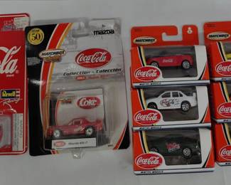 Vintage Coca-Cola Matchbox Car Collection - 8