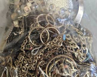 8.5 Lb. Bag of Gold-Tone Jewelry