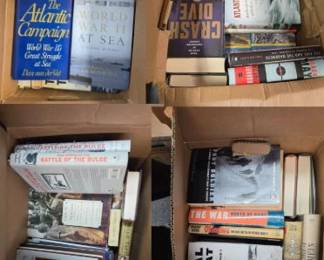 4 Boxes of WWI & WWII Books