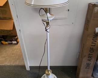 Mid-Century Toleware Floor Lamp