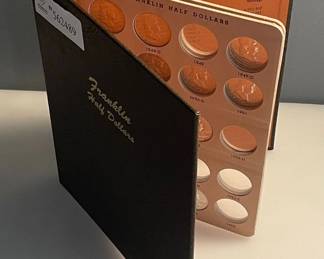 Dansco Binder with 16 Gem BU Proof Franklin Half Dollars