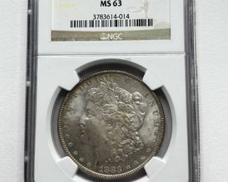 1883 Morgan Silver Dollar – NGC MS63