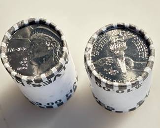 2 BU Rolls - "First Strike" 1776-2026 250th Anniversary USA Half Dollar Coins - 40 Total