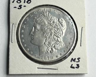 1878-S Morgan Silver Dollar