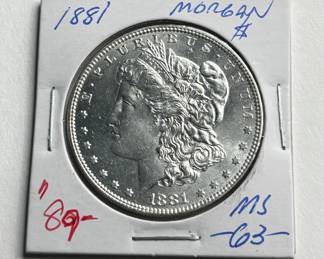 1881 Morgan Silver Dollar