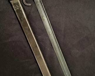 WWII Japanese Type 30 Arisaka 16" Bayonet with Scabbard – Uncut, Clear Markings