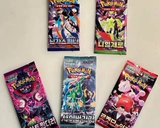 5 Unopened Pokemon Card Packs incl. 2 Mega Packs (Lot 5 of 5)