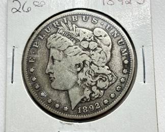 1892-S Morgan Silver Dollar