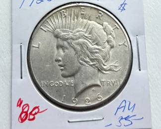 1926 Peace Silver Dollar – AU55