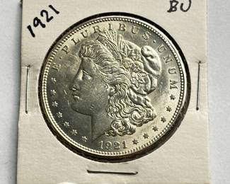 1921 Morgan Silver Dollar – BU