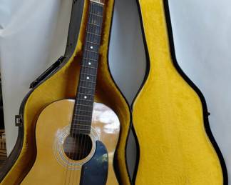 Harmony Hand Crafted Acoustic Guitar with Hard Case