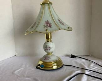 Gold Toned Flower Lamp