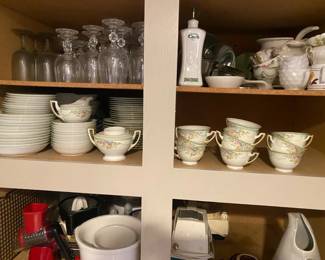 Hand Painted Floral China Set