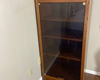 Wooden Cabinet With Glass Doors