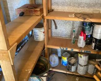 Two Wooden Storage Shelve Units