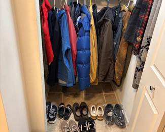 Estate Sale Coats, Shoes, scarves