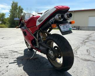 1999 Ducati 748, VIN# ZDM1SB3R6XB010913, Kilometers Showing On Odometer 8722