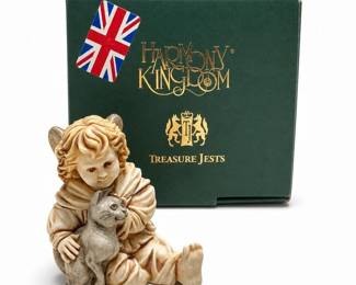 Harmony Kingdom Adoree Angel and Cat Box ANSE03, Signed Best Wishes, Box