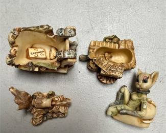 Harmony Kingdom Wolfie In Space & Minx On The Moon Box Figurines (6/6)