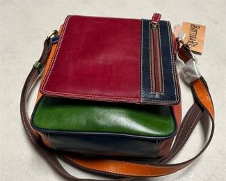 Bottega Rò Italian Leather Multicolor Crossbody Bag, New with Tag (3/6)
