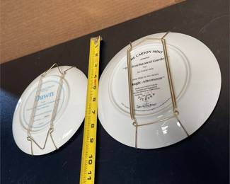 Thornton Utz “Dawn” and Jo Anne Mix “The Enchanted Garden” Collector Plates (4/4)