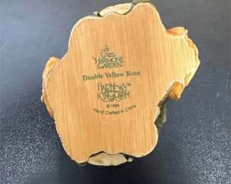 Harmony Kingdom Double Yellow Rose Box Figurine, HGLEDYR, No. 3955/5000 (3/3)
