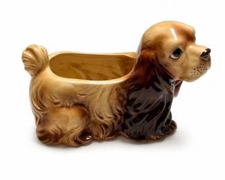 Relpo 2180 Cocker Spaniel Ceramic Planter