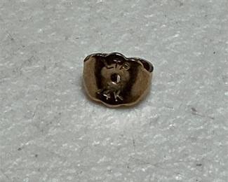 14k Gold Purple Stone Stud Earrings (3/5)