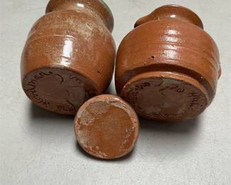 Wheel-Thrown Glazed Pottery Lidded Jar and Pitcher (2/5)