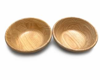 Round Wooden Bowls